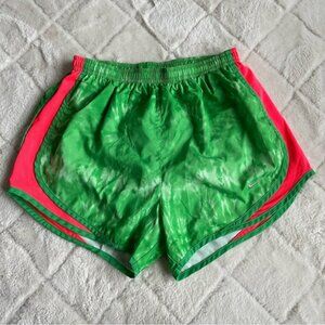 Nike | Green & Pink Tie Dye Watermelon Shorts | Size Small